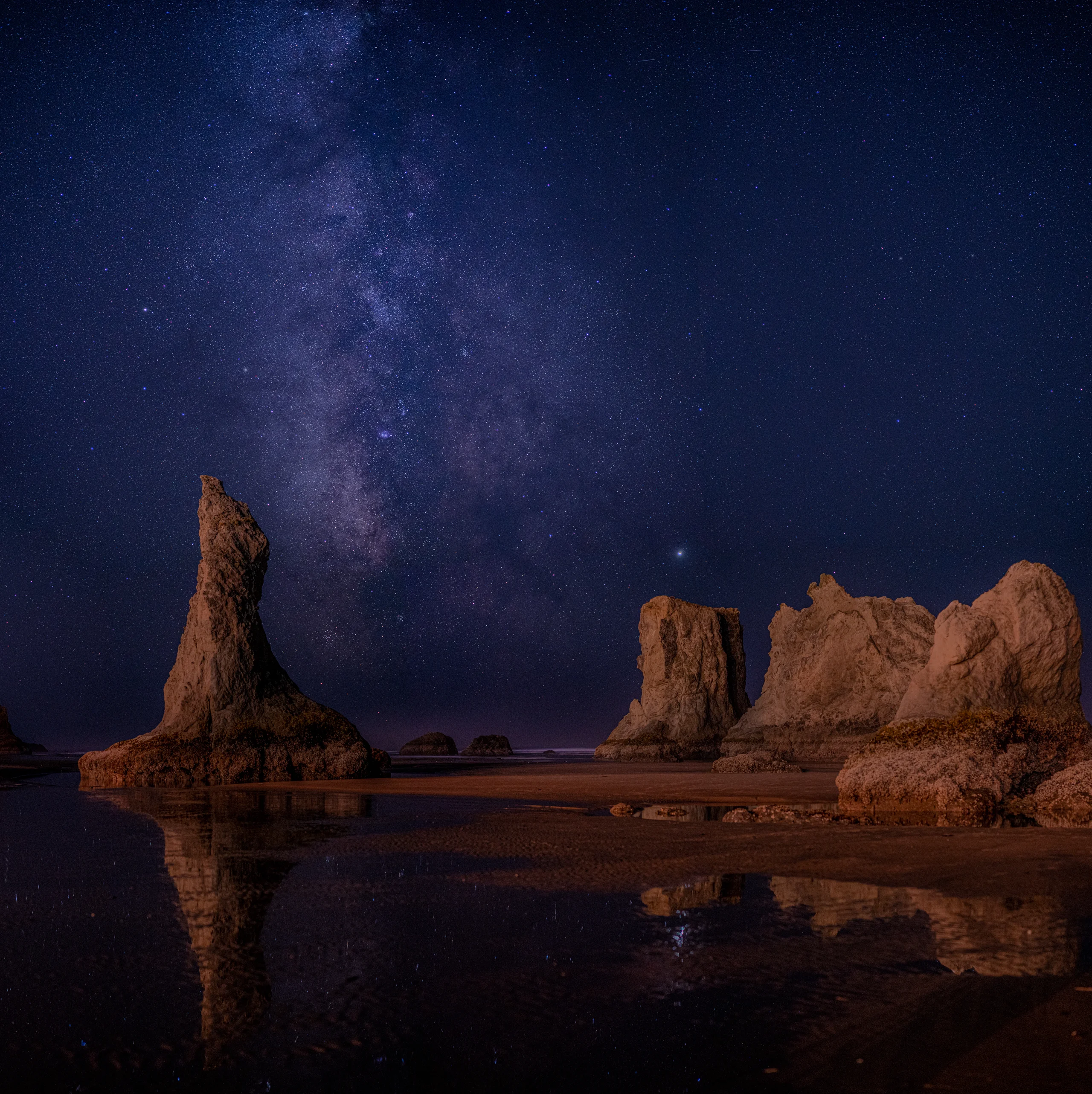 俄勒冈：海边的星空